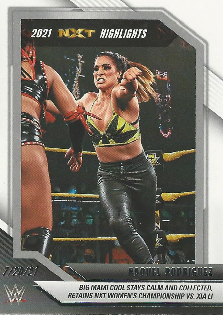 WWE Topps NXT 2022 Trading Cards Highlights Raquel Rodriguez No.23