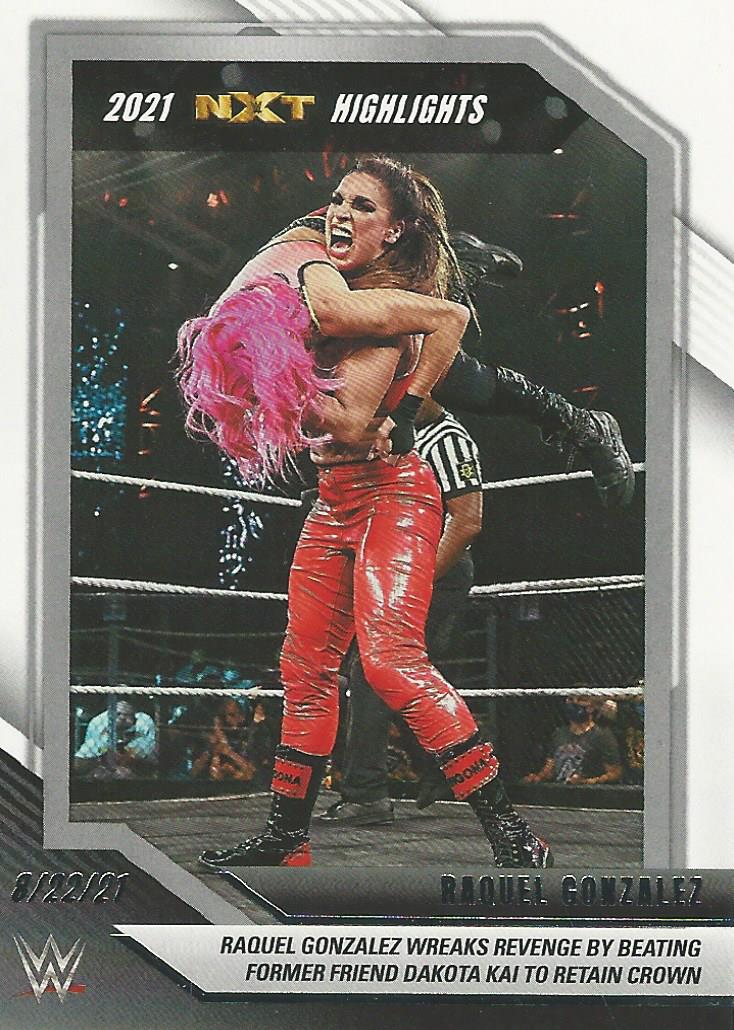 WWE Topps NXT 2022 Trading Cards Highlights Raquel Rodriguez No.25