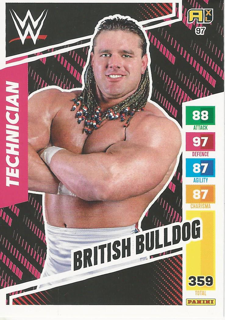 WWE Panini XL Adrenalyn 2024 Trading Cards British Bulldog No.97