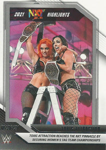 WWE Topps NXT 2022 Trading Cards Highlights Gigi Dolin and Jacy Jayne No.31