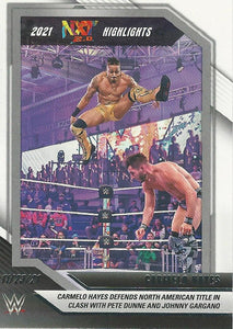 WWE Topps NXT 2022 Trading Cards Highlights Carmelo Hayes No.36