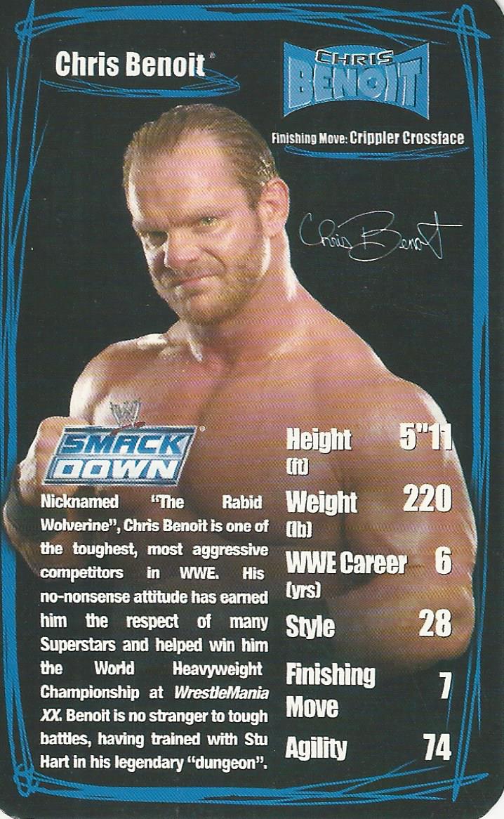 WWE Top Trumps 2006 Superstars 2 Chris Benoit