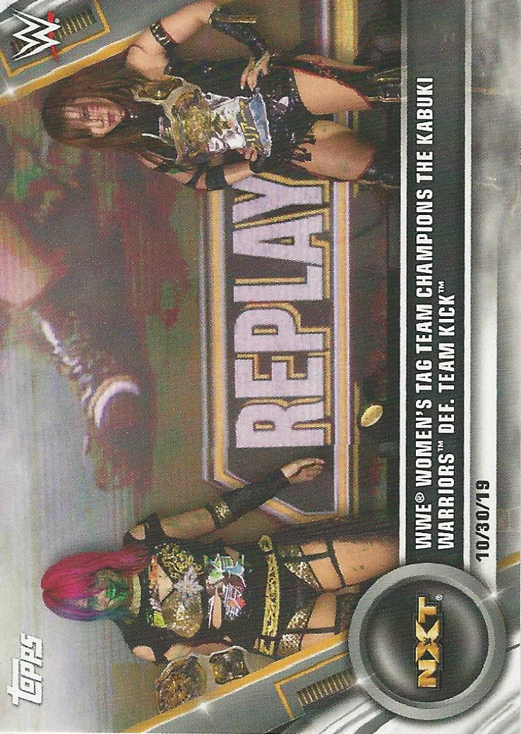 WWE Topps Women Division 2020 Trading Cards Asuka and Kairi Sane No.100