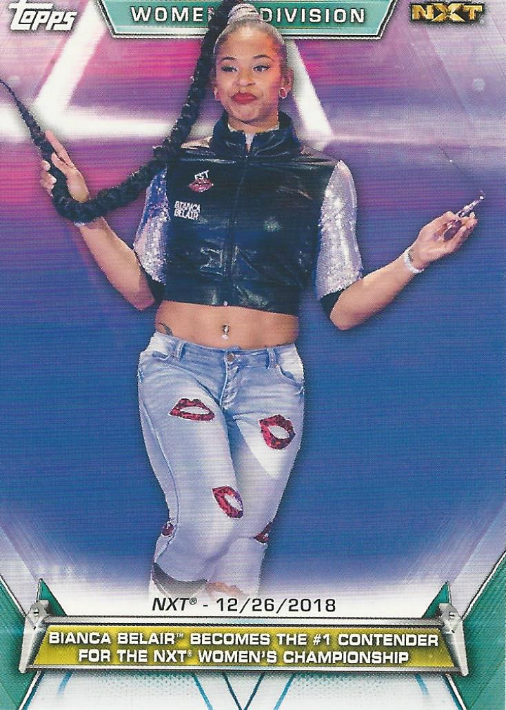 WWE Topps Women Division 2019 Trading Card Bianca Belair No.100