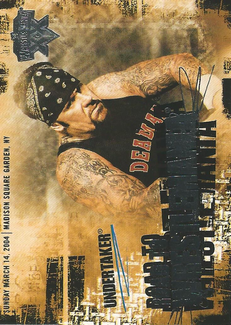 WWE Fleer Wrestlemania XX Trading Card 2004 Undertaker RW 5 of 10