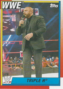 WWE Topps Heritage 2021 Trading Card Triple H No.100
