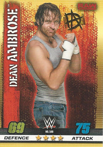 WWE Topps Slam Attax 10th Edition Trading Card 2017 Dean Ambrose No.100