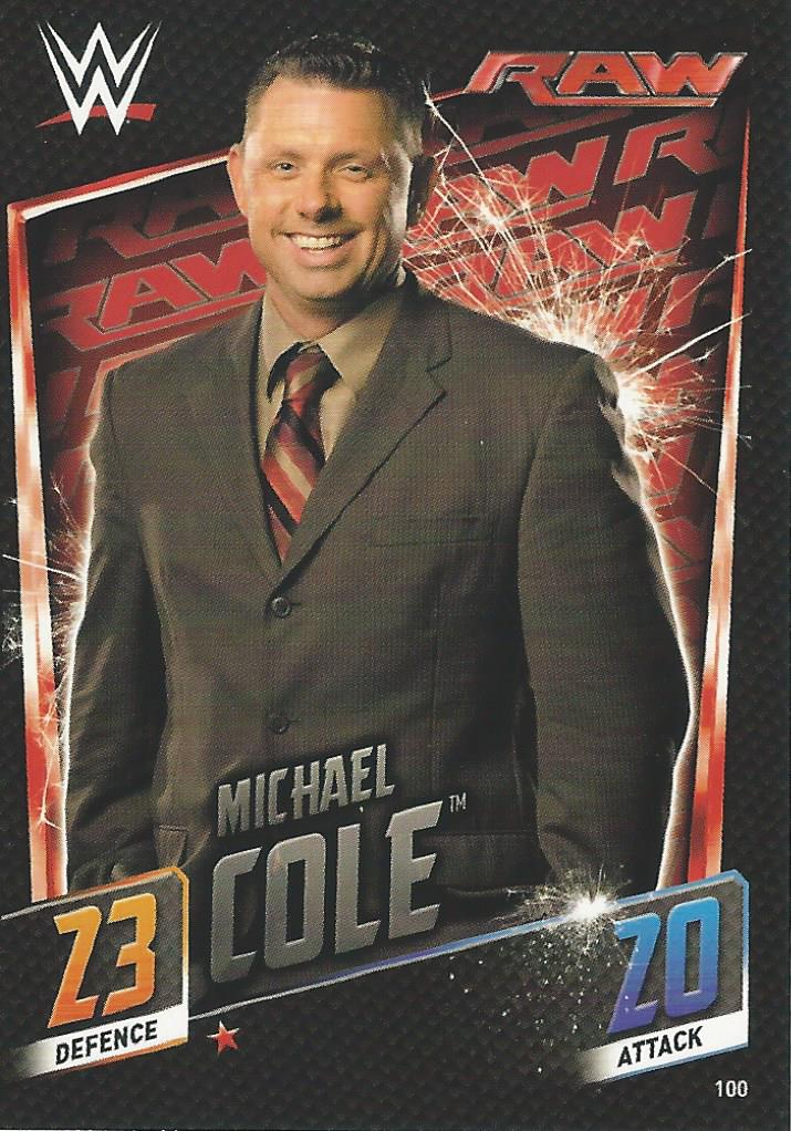 WWE Topps Slam Attax 2015 Then Now Forever Trading Card Michael Cole No.100