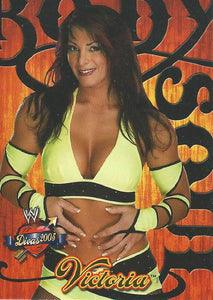 WWE Fleer Divas 2005 Trading Card Victoria BS 5 of 10