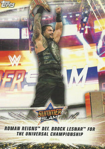 WWE Topps Summerslam 2019 Trading Card Roman Reigns No.100