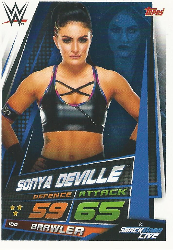 WWE Topps Slam Attax Universe 2019 Trading Card Sonya Deville No.100