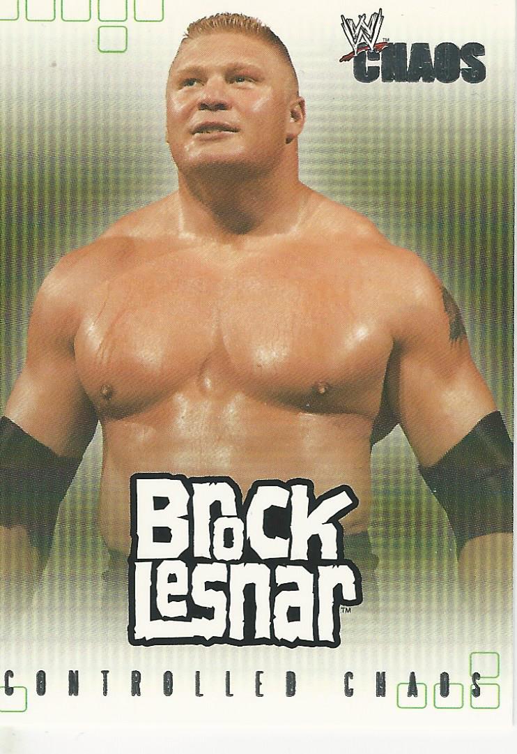 WWE Fleer Chaos Trading Card 2004 Brock Lesnar CC 1 of 15