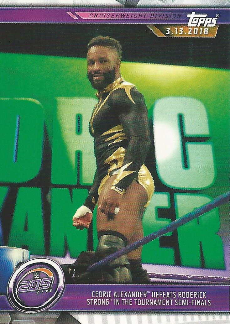 WWE Topps Champions 2019 Trading Cards Cedric Alexander No.50