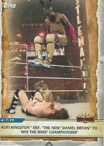 WWE Topps Road to Wrestlemania 2020 Trading Cards Kofi Kingston No.100