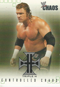 WWE Fleer Chaos Trading Card 2004 Triple H CC 3 of 15