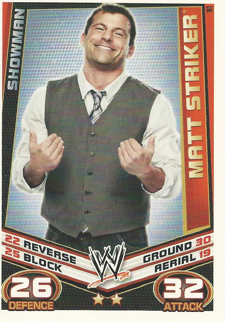 WWE Topps Slam Attax Rebellion 2012 Trading Card Matt Striker No.101