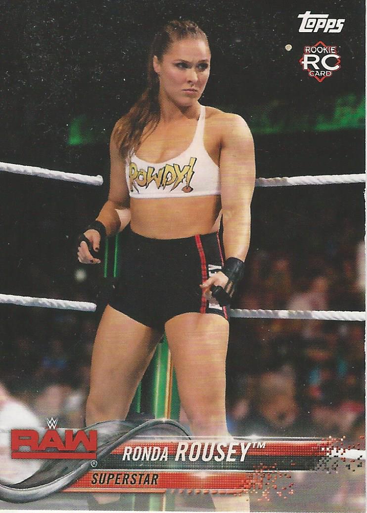 WWE Topps Then Now Forever 2018 Trading Cards Ronda Rousey No.101