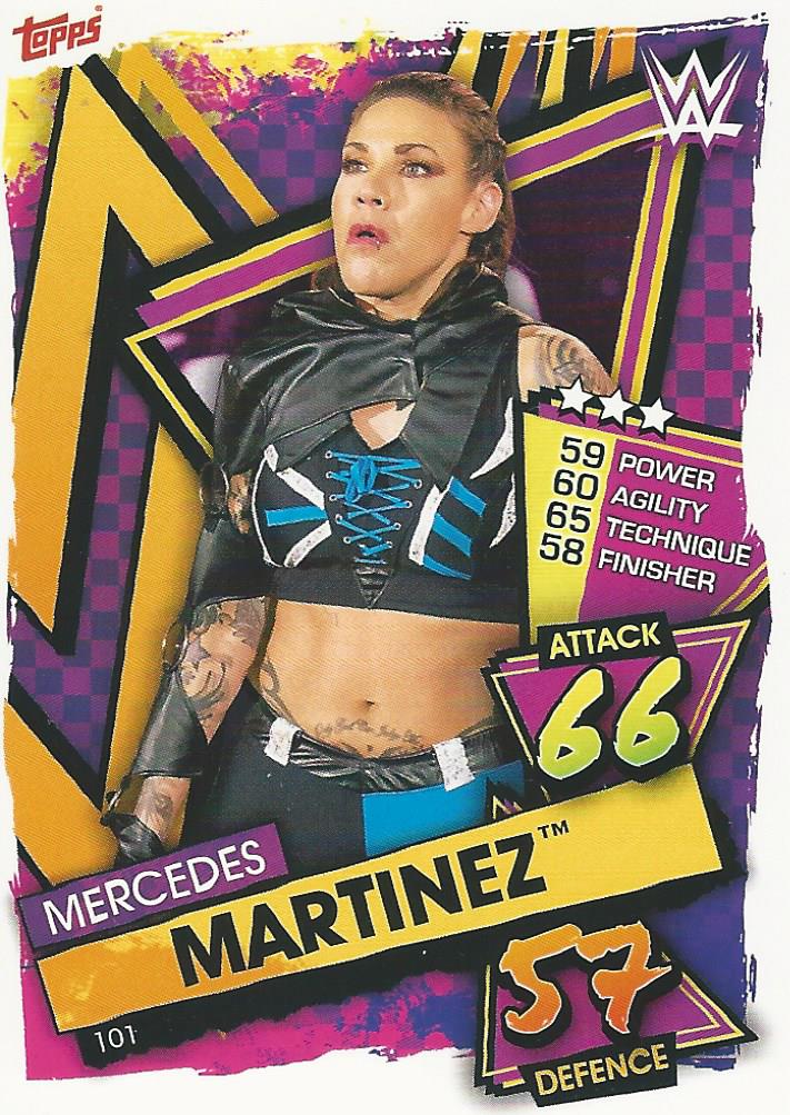 WWE Topps Slam Attax 2021 Trading Card Mercedes Martinez No.101