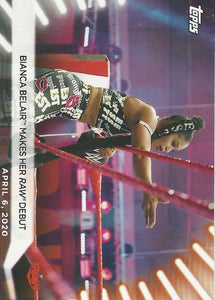 WWE Topps Women Division 2021 Trading Card Bianca Belair No.1