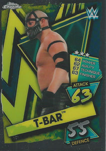 WWE Topps Slam Attax Chrome 2021 Trading Cards T-Bar No.101