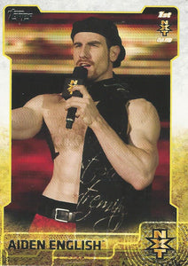 WWE Topps 2015 Trading Card Aiden English NXT No.1