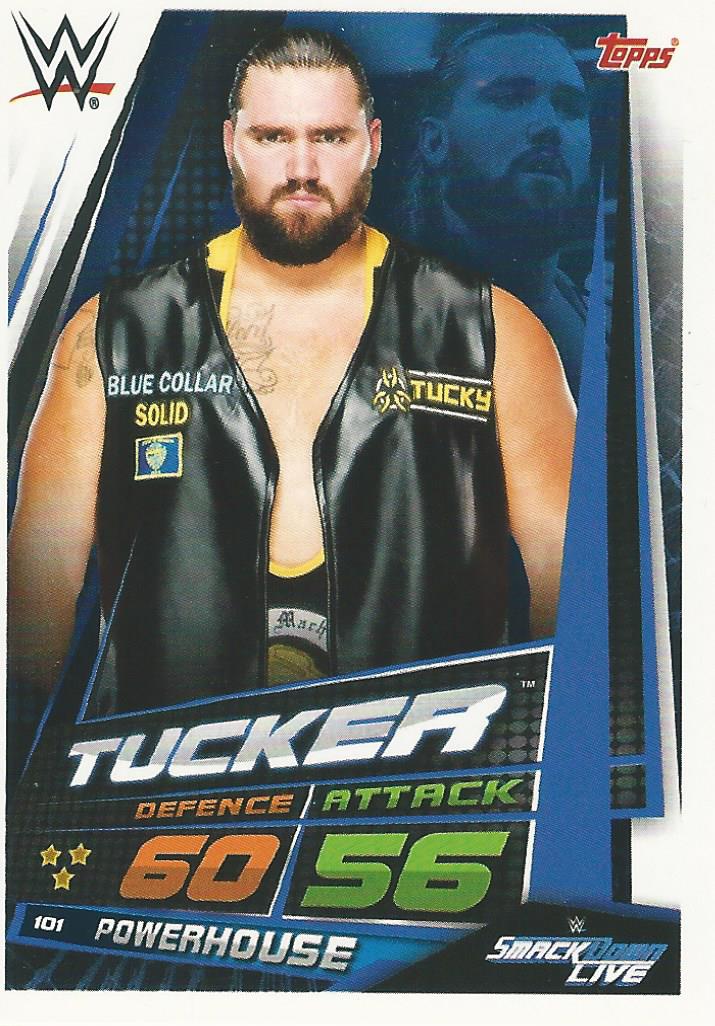 WWE Topps Slam Attax Universe 2019 Trading Card Tucker No.101