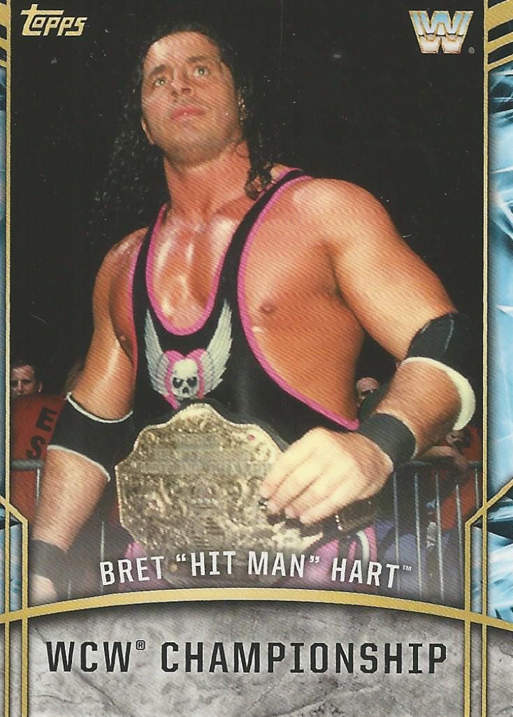 WWE Topps Legends 2017 Trading Card Bret Hitman Hart RC-1