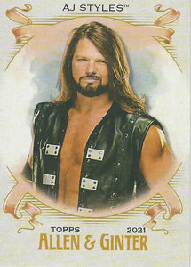 WWE Topps Heritage 2021 Trading Card AJ Styles AG-1