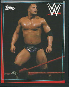 WWE Topps Road to Wrestlemania Stickers 2021 The Rock No.102