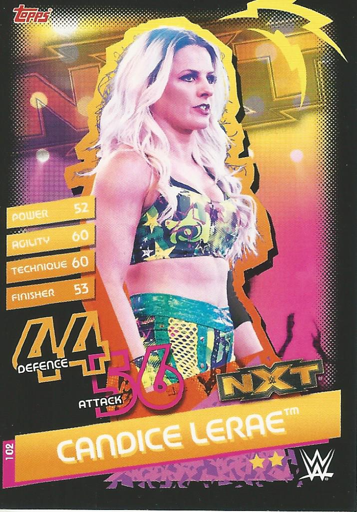 WWE Topps Slam Attax Reloaded 2020 Trading Card Candice Lerae No.102 NXT