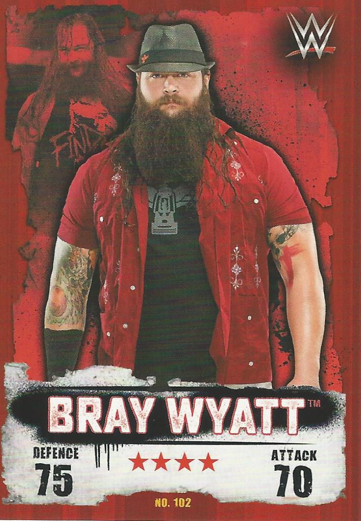 WWE Topps Slam Attax Takeover 2016 Trading Card Bray Wyatt No.102