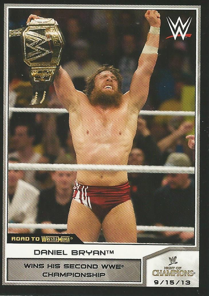 WWE Topps Road to Wrestlemania 2014 Trading Cards Daniel Bryan No.42