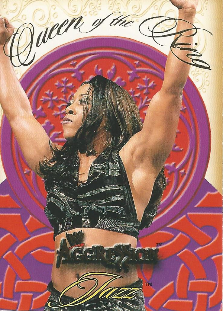 WWE Fleer Aggression Trading Card 2003 Jazz Queen of the Ring 4 of 10