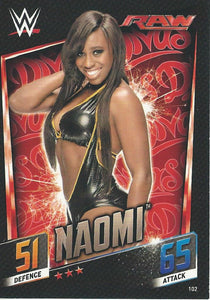 WWE Topps Slam Attax 2015 Then Now Forever Trading Card Naomi No.102