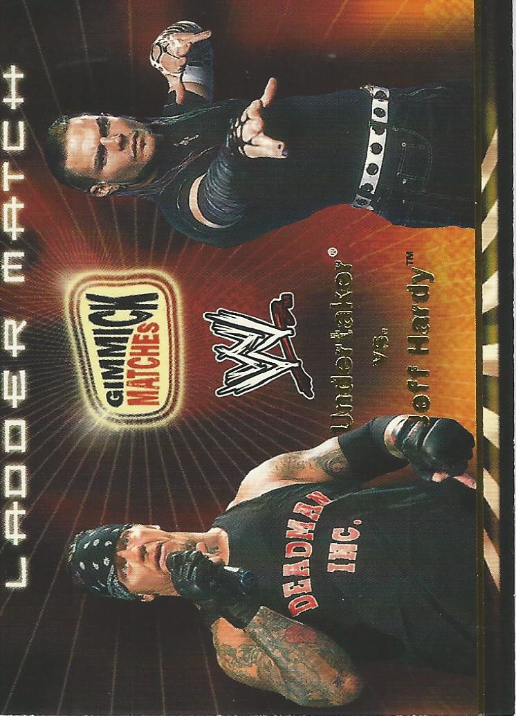 WWE Fleer Royal Rumble 2002 Trading Cards Undertaker vs Jeff Hardy GM2