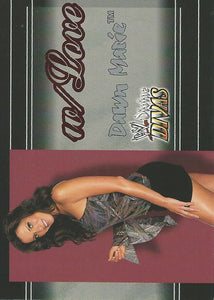 WWE Fleer Divine Divas Trading Card 2003 With Love Dawn Marie No.4 of 16