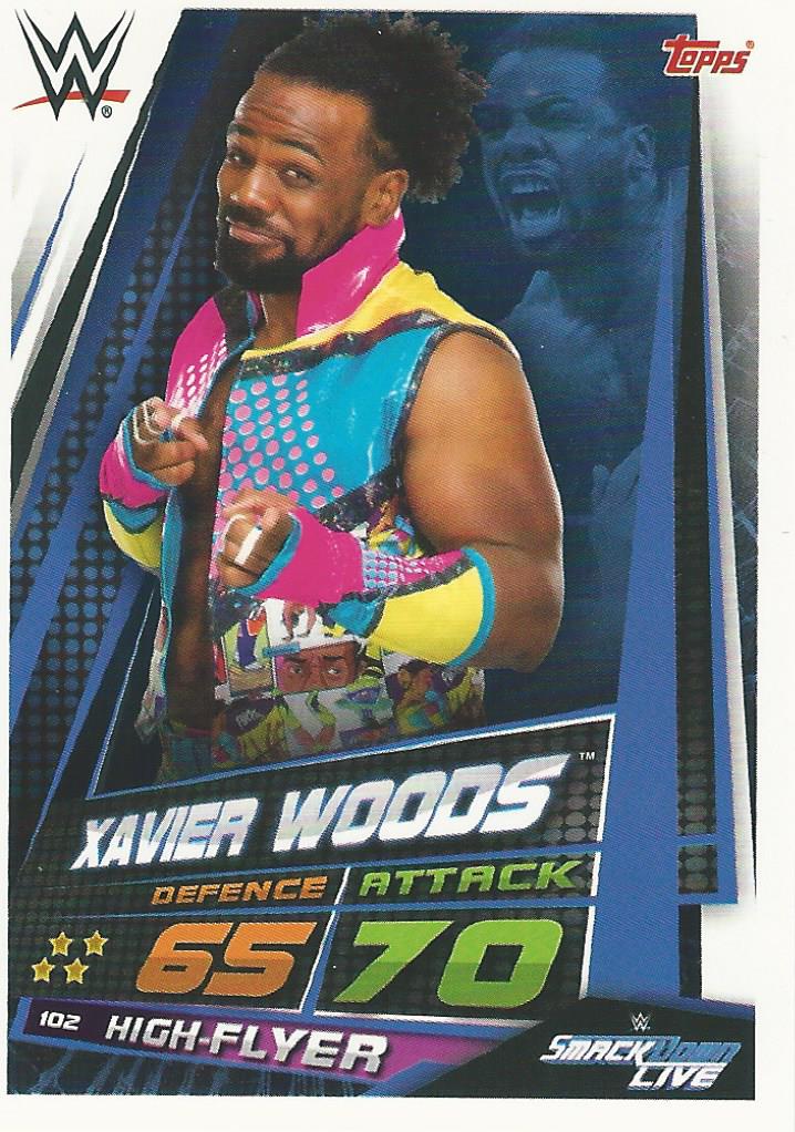 WWE Topps Slam Attax Universe 2019 Trading Card Xavier Woods No.102