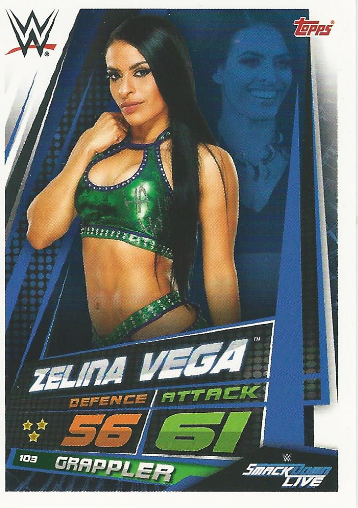 WWE Topps Slam Attax Universe 2019 Trading Card Zelina Vega No.103