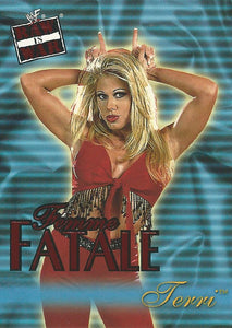 WWF Fleer Raw 2001 Trading Cards Terri Runnels Femme Fatale 3 of 20