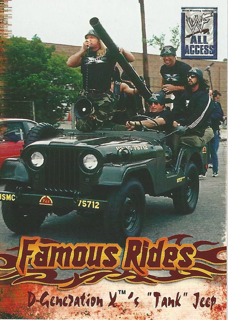 WWF Fleer All Access Trading Cards 2002 Famous Rides FR 4 of 12