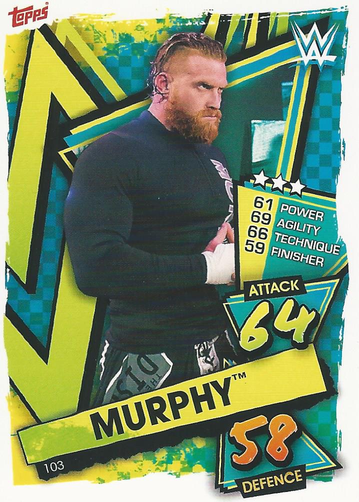 WWE Topps Slam Attax 2021 Trading Card Buddy Murphy No.103