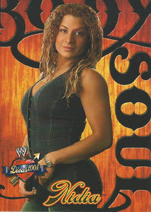 WWE Fleer Divas 2005 Trading Card Nidia BS 9 of 10