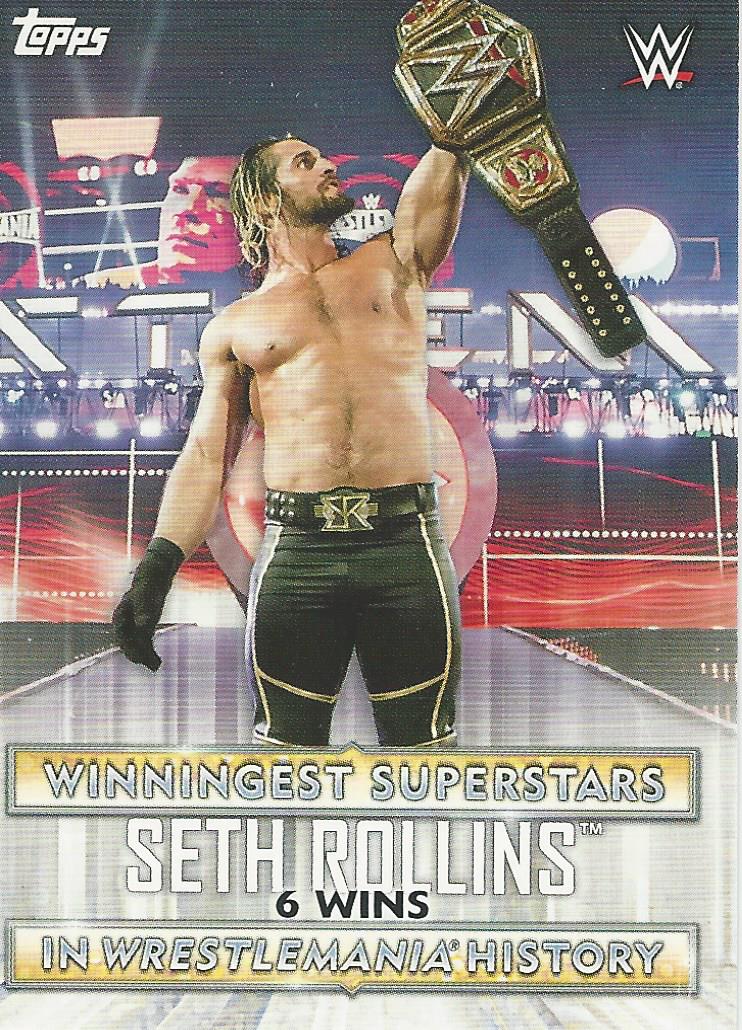 WWE Topps Road to Wrestlemania 2020 Trading Cards Seth Rollins WS-3