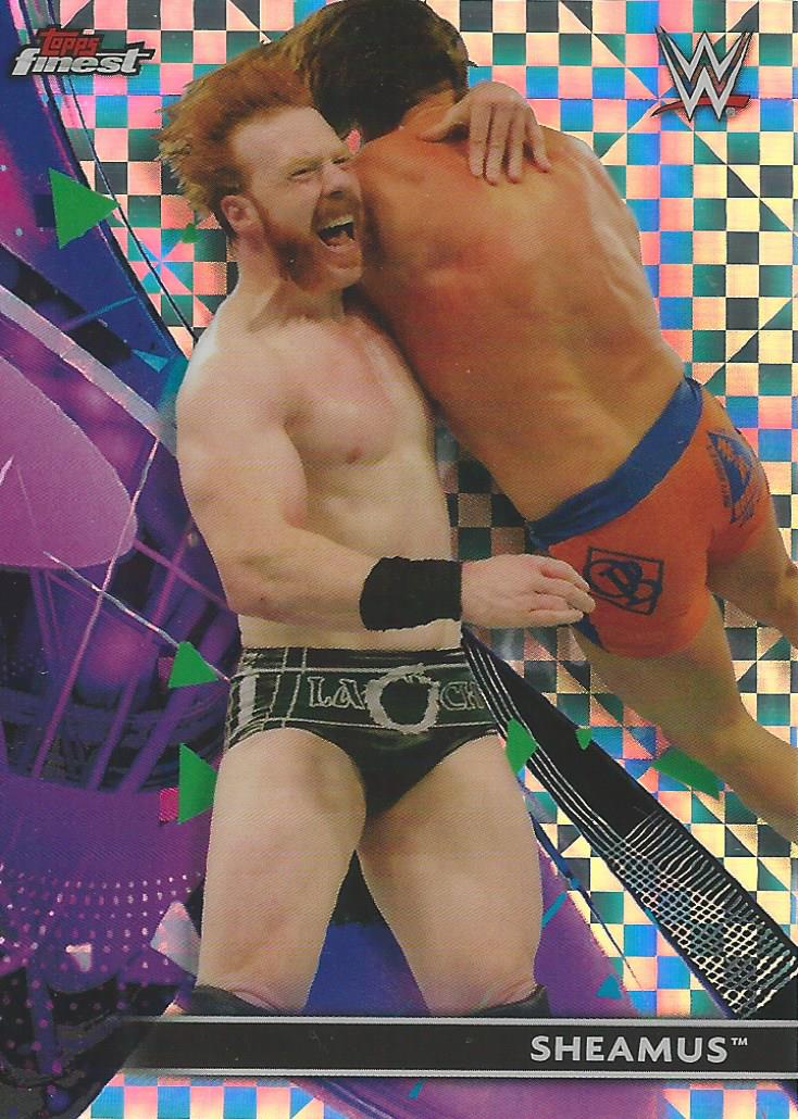 WWE Topps Finest 2021 Trading Cards Sheamus X-Fractor No.36