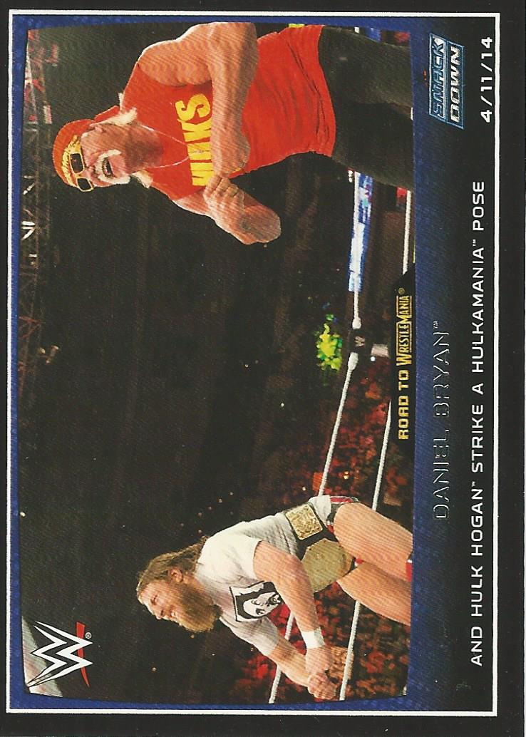 WWE Topps Road to Wrestlemania 2015 Trading Cards Hulk Hogan and Daniel Bryan No.3