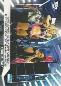 WWE Topps Women Division 2021 Trading Card Alexa Bliss and Nikki Cross No.3