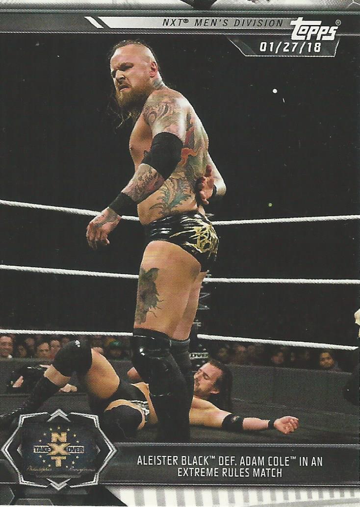 WWE Topps NXT 2019 Trading Cards Aleister Black No.3