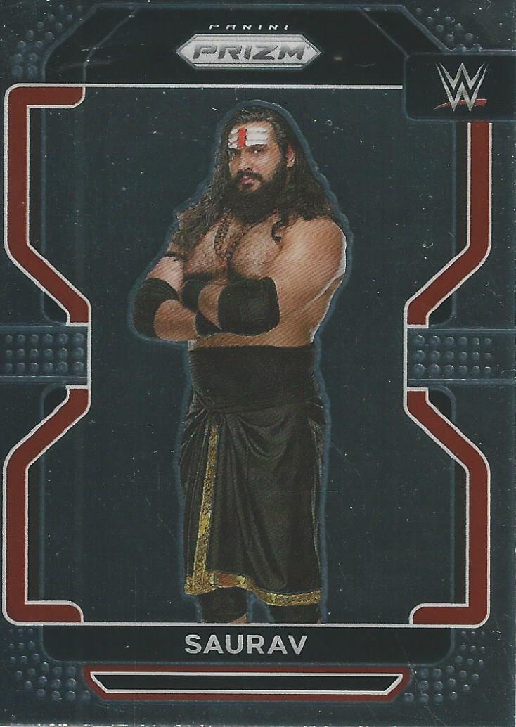 WWE Panini Prizm 2022 Trading Cards Saurav No.103