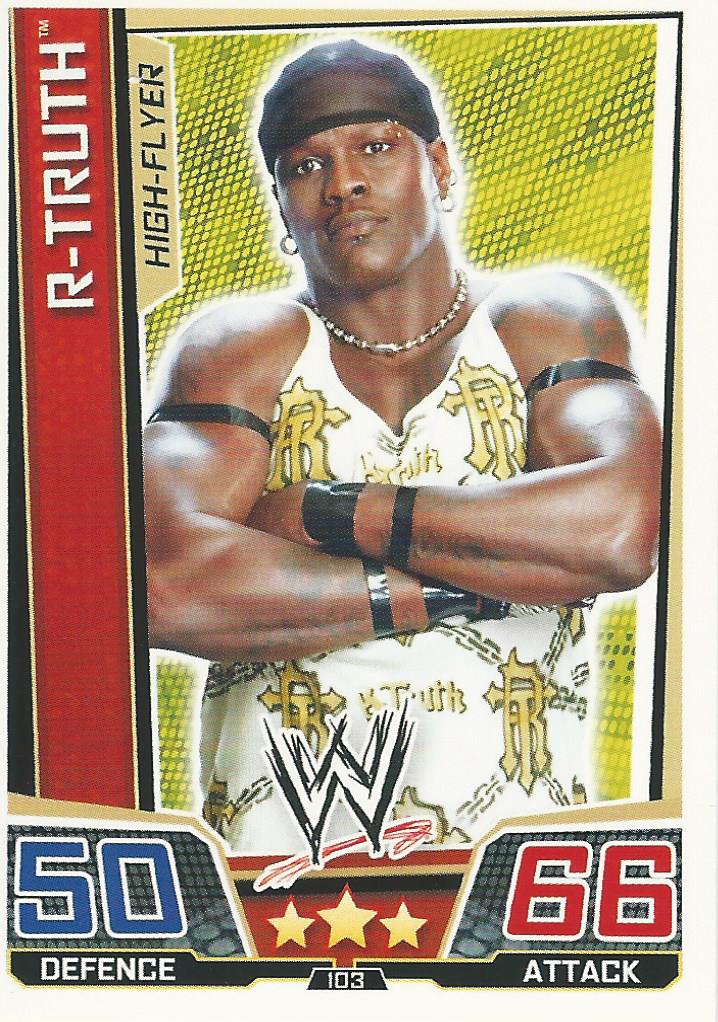 WWE Slam Attax Superstars 2013 Trading Card R-Truth No.103