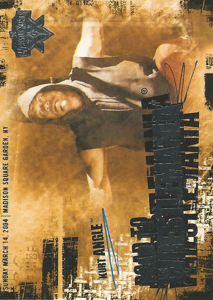 WWE Fleer Wrestlemania XX Trading Card 2004 Kurt Angle RW 10 of 10